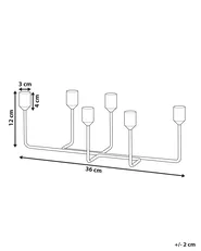 Candle Holder BANGKA 12 cm Metal Black_776591