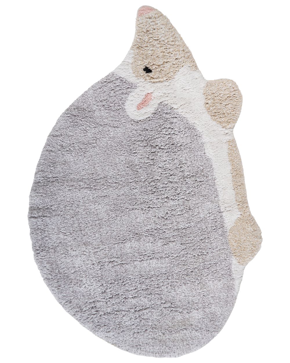 Kindervloerkleed HEDGY Grijs 80 x 120 cm Katoen