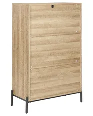 Shelving Unit MOINES 135 cm Brown/ Black_860540