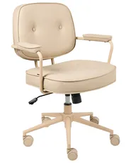 Schreibtischstuhl PARAMUS Kunstleder Beige_1007062
