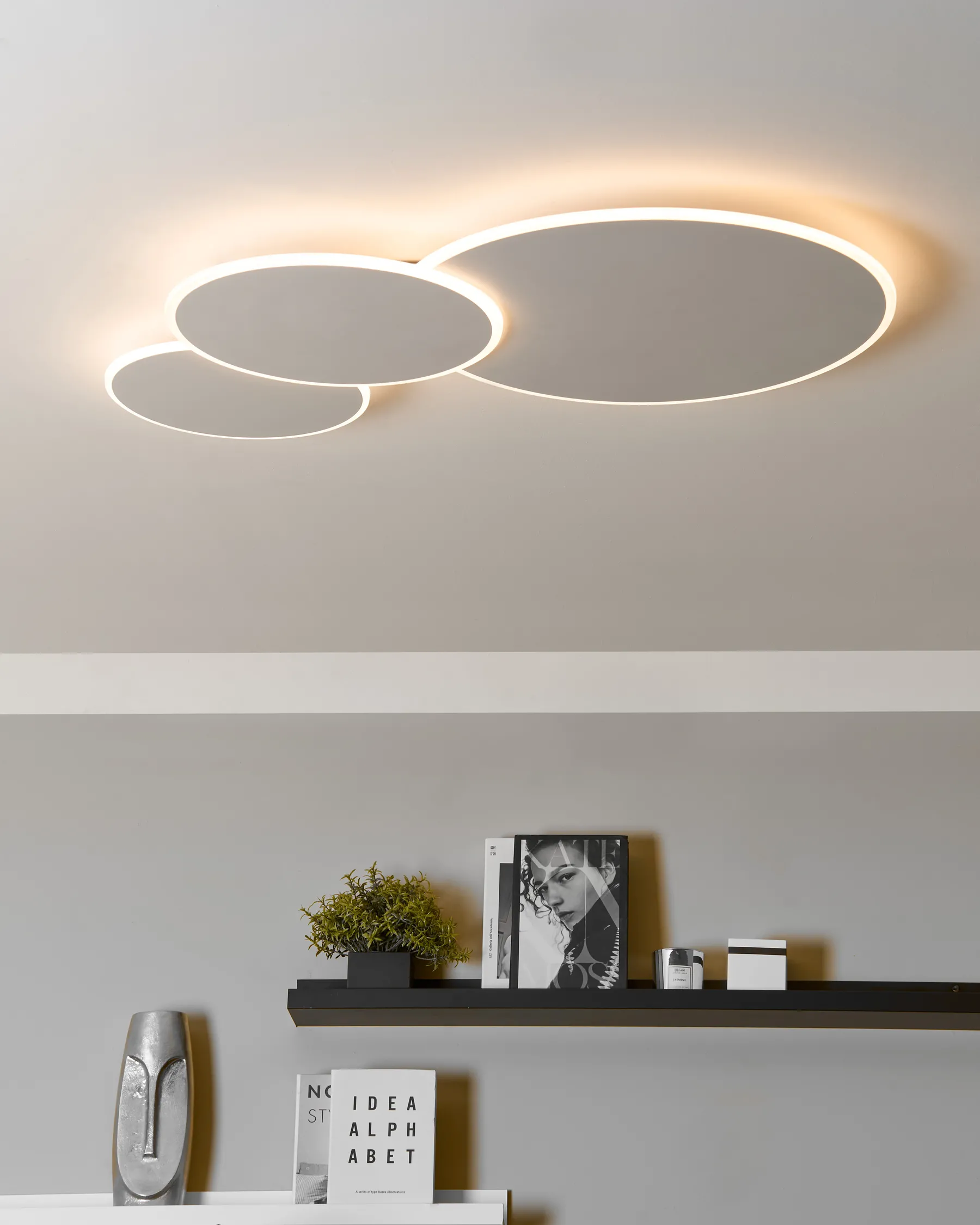 LED Deckenlampe GABRIK mit Dimmer Metall Weiß_934349