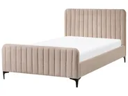 Bed Boucle LUNAN 120 x 200 cm (EU Small Double) Beige_1025644