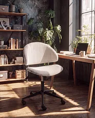 Bürostuhl KIANA Cord Cremeweiß_1150953