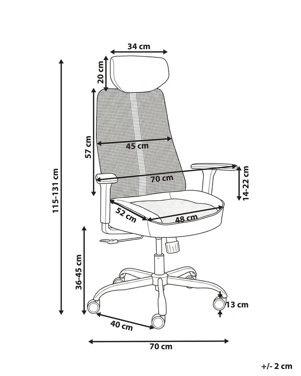 Bureaustoel STRYKE Rood_1133624