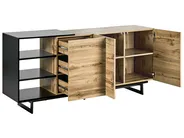 2 Door Sideboard FIORA Brown/ Black_828802