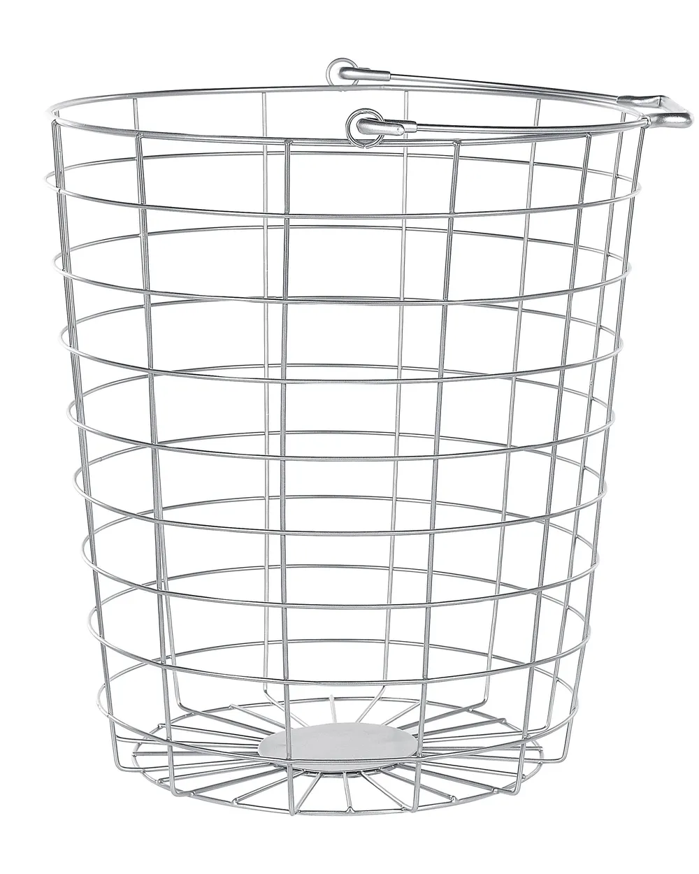 Basket Stand AYAPAL with Wheels Metal Silver_841308