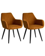 Esszimmerstuhl 2er Set MORI Cord Orange_1042092