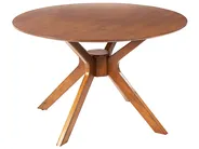 Dining Table TYMIS Dark Mahogany 120 cm 120 cm_826930