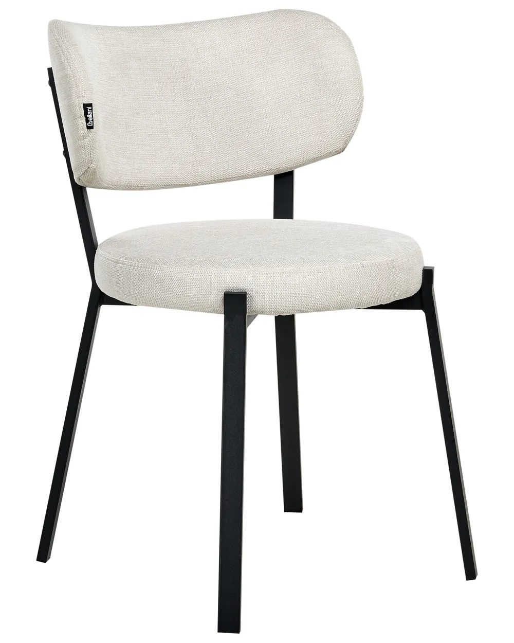 Esszimmerstuhl 2er Set BRONTE Stoff Hellbeige_1006485