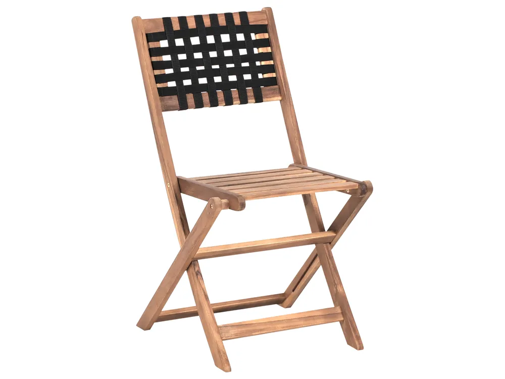 Bistro Set CONIOLO Akazienholz Braun / Schwarz_987013