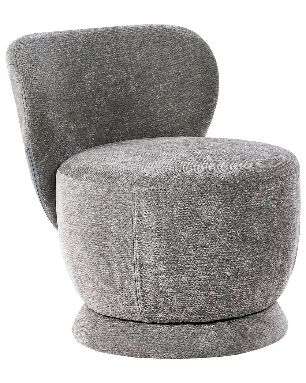 Swivel Armchair BLOMMA Chenille Light Green_1158568