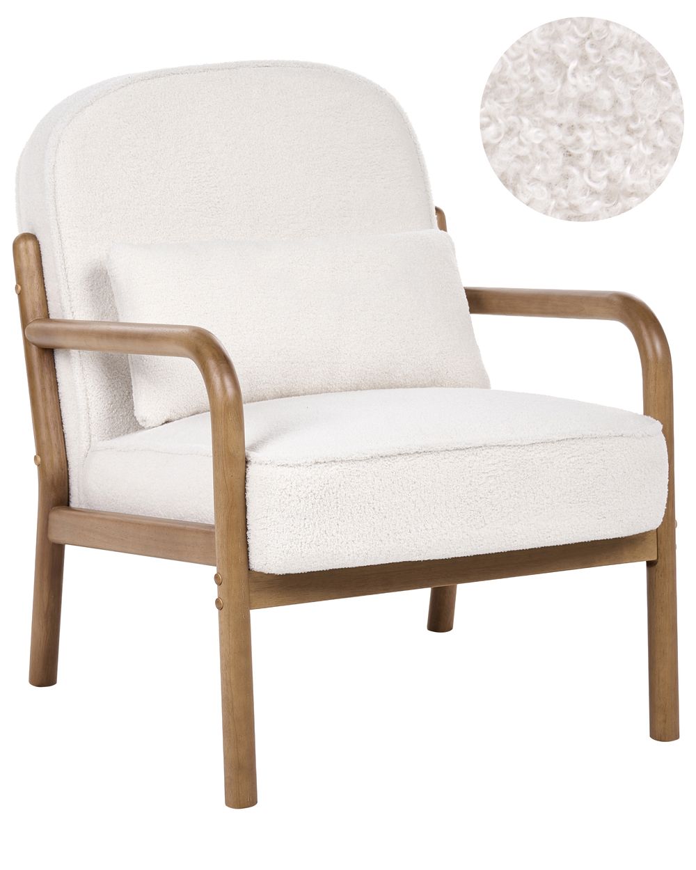 Armchair SELDE Boucle Off-White