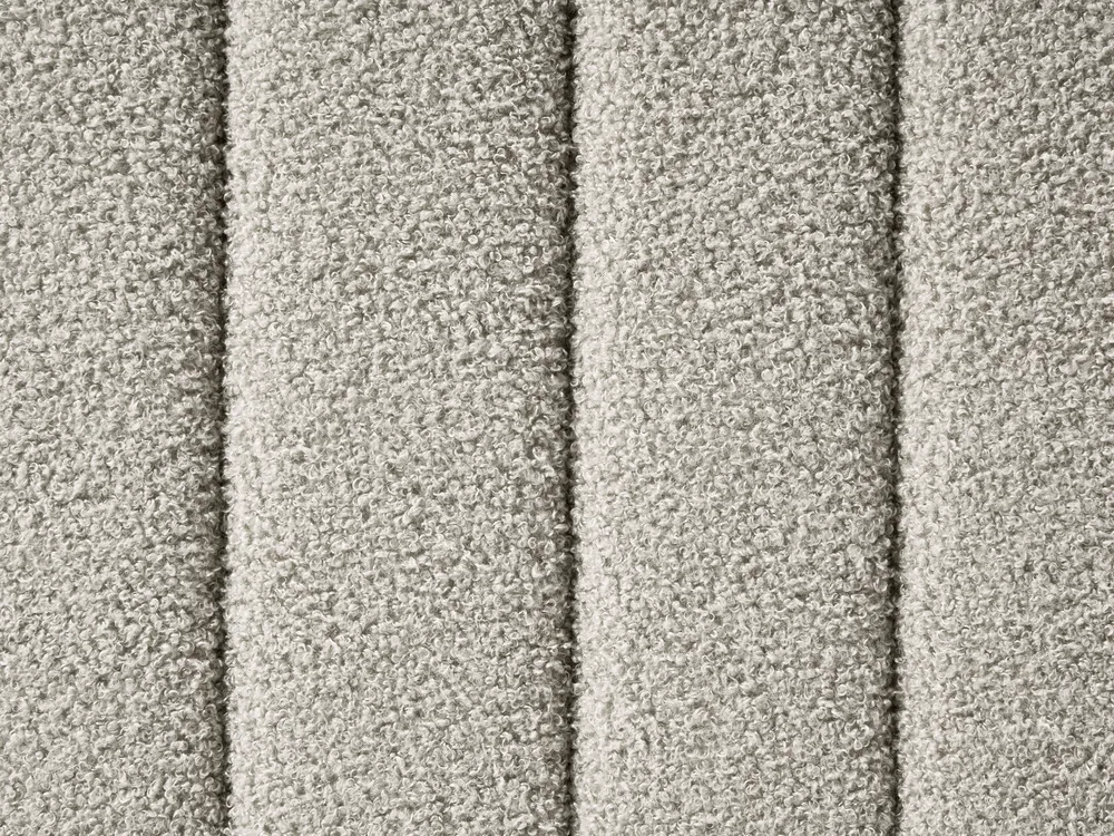 Bett mit Lattenrost Bouclé LUNAN 120 x 200 cm Beige_1025652