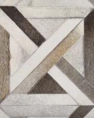 Rug TAYTAN Beige 140 x 200 cm Leather_787201