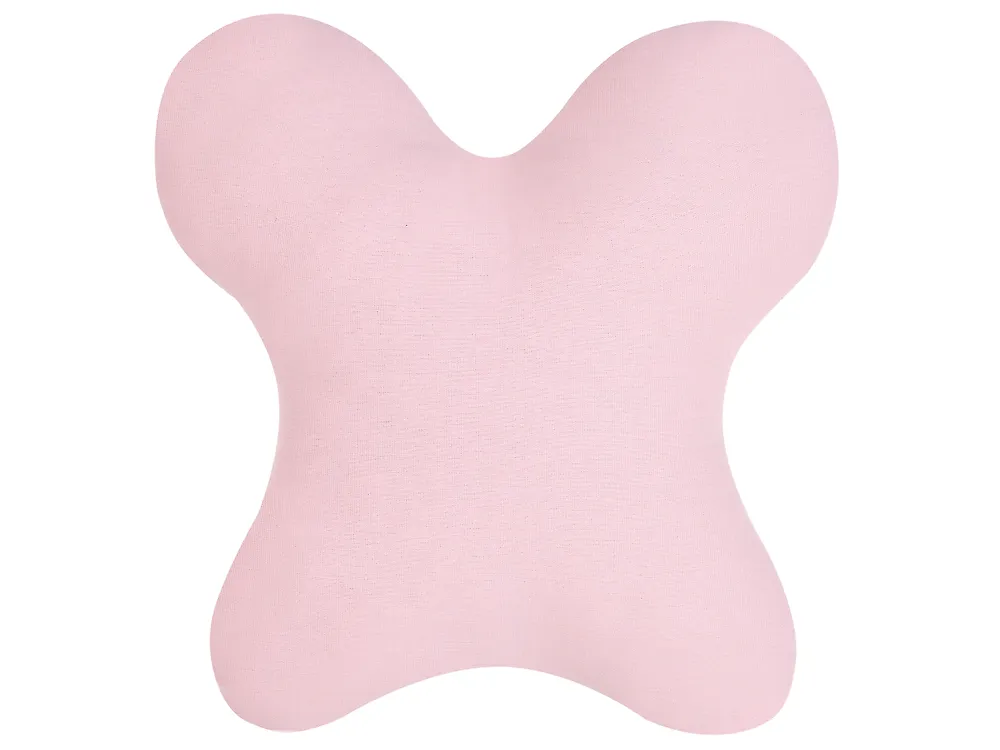 Set van 3 sierkussens VELLYN 30 x 50 cm 45 x 45 cm Roze kerstmotief_1164693