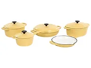 9 Piece Cast Iron Set FERRA Yellow_1169394