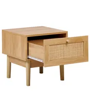 1 Drawer Bedside Table NIVO Light Brown_933983