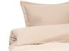 Dekbedovertrekset PARKROSE 200 x 200 cm Katoen-satijn Beige