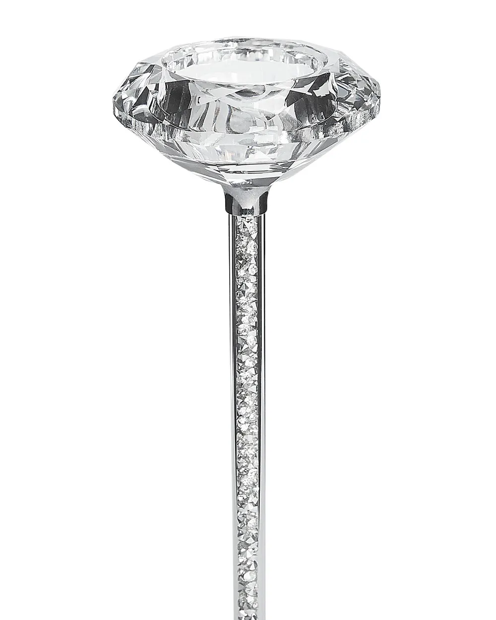 Kerzenständer KOFI 23 cm Glas Silber_790913