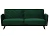 Schlafsofa 3-Sitzer SENJA Samtstoff Smaragdgrün