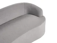 Sofa AMAL mit Ottomane Stoff Grau_1149735