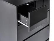 Kommode mit 5 Schubladen ALBERTA Schwarz_1030347