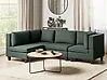 Modul Ecksofa 4-Sitzer UNSTAD Stoff Dunkelgrün rechtsseitig