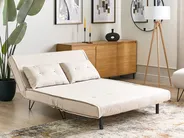 Schlafsofa 2-Sitzer VESTFOLD Stoff Hellbeige_930336
