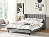 Bett mit Lattenrost Samtstoff VILLETTE 180 x 200 cm Grau