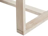 Gartenmöbel Set 6-Sitzer AZZANELLO Akazienholz Cremeweiß_956835