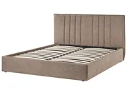 Ottoman Bed TARASCON Fabric Taupe 160 x 200 cm (EU King Size)_1021180