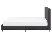 Bett mit Lattenrost Stoff AMBASSADOR 160 x 200 cm Dunkelgrau_777516