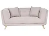Sofa 2-Sitzer HABO Stoff Taupe