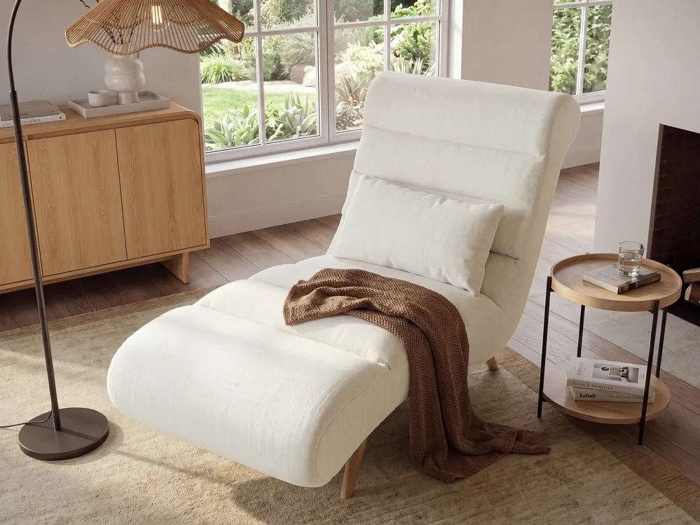 Chaise Longue RIVES Fabric Off-White_1093791