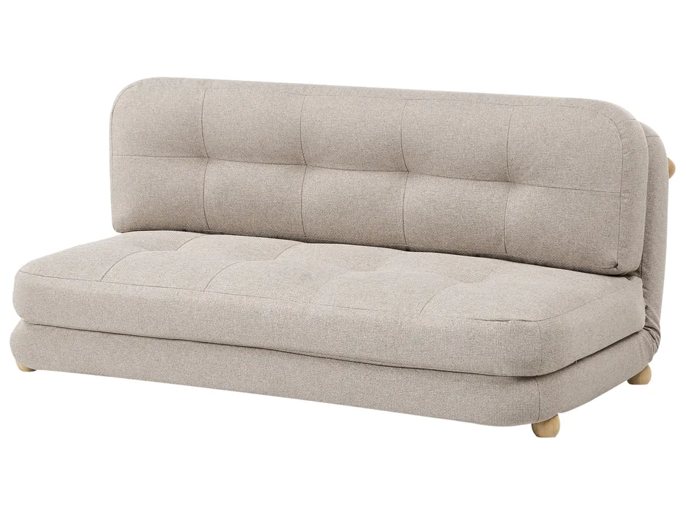 Schlafsofa 2-Sitzer ESBJERG Kunstleinen Beige_1059269