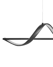 LED Hängeleuchte KHUTTI mit Fernbedienung mit Dimmer Metall Schwarz_1033000