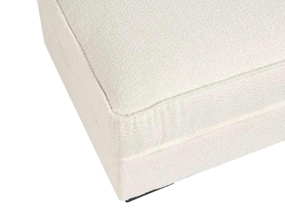 Ottomane KOLDING Bouclé Hellbeige_1008297