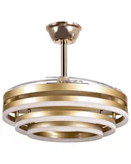 Plafondventilator met verlichting AUCILLA met afstandsbediening LED Goud_1125712