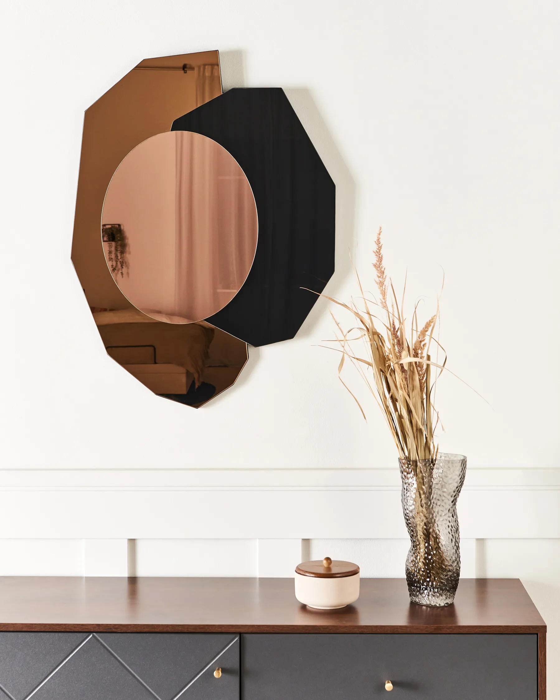 Wandspiegel TROYON 62 cm 80 cm Roségold_953308