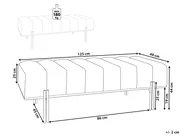 Upholstered Bench CAREY Chenille Off-White_962088