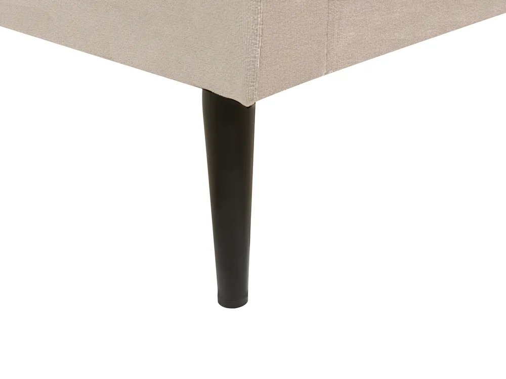 Bett mit Lattenrost Samtstoff BRIN 160 x 200 cm Taupe_942129