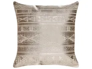 Dekokissen OUJDA 50 x 50 cm Baumwolle Roségold Geometrisches Muster_831054
