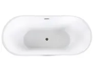 Freistehende Badewanne PINEL 170 x 80 cm Schwarz_812568