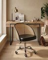 Desk Chair BALTIMORE Faux Leather Black