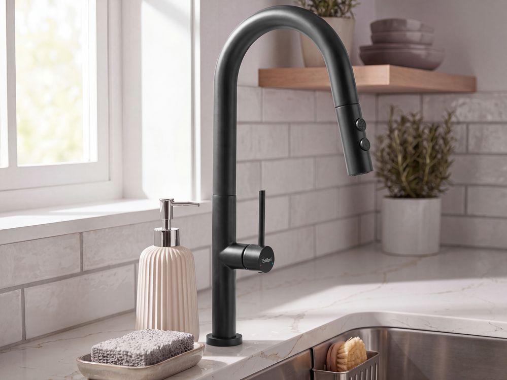 Kitchen Pull Out Tap JUJUY Black