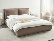 Wasserbett Bouclé BAJONNA 160 x 200 cm Braun_1010905