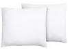 Kopfkissen 2er Set ERRIGAL Niedrig 80 x 80 cm Mikrofaser Weiß