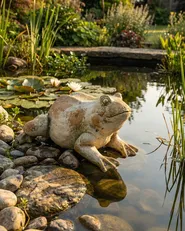 Garden Figurine CARAPELLE Frog Beige_1055071