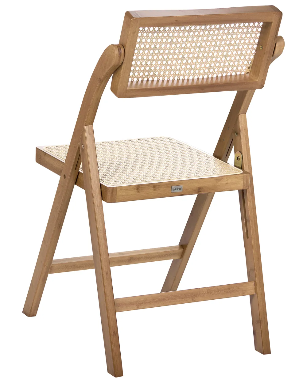 Set of 2 Dining Chairs Folding MODANE Bamboo Wood Brown_1048846
