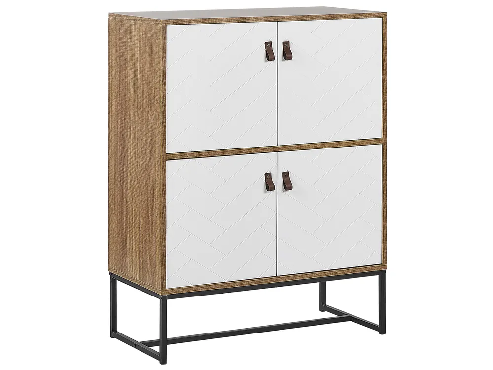 Schrank NUEVA Hellbraun / Weiß